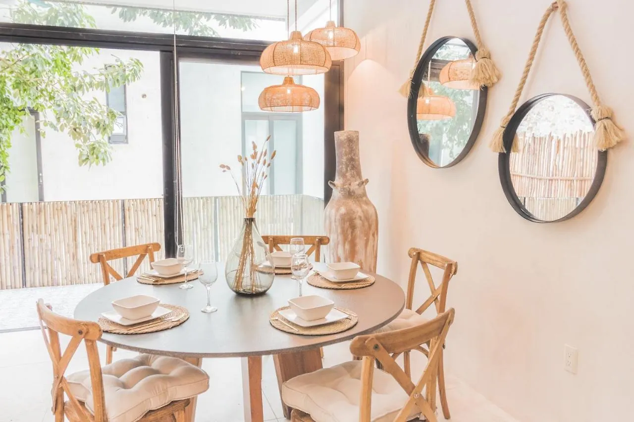 Lovely & Boho-Style 2Br Apartment Aldea Zama Insta-Worthy Pool, Uncovered Patio & Terrace Tulum