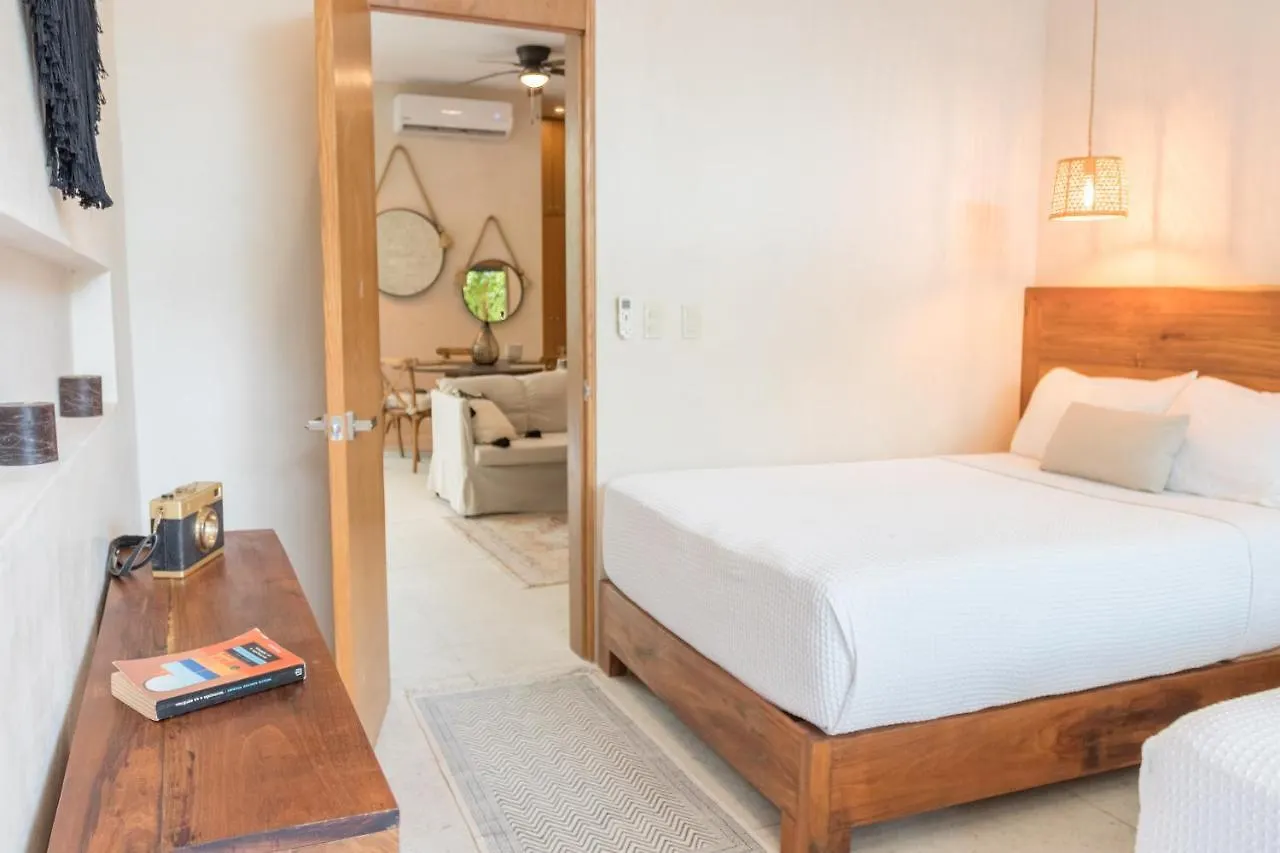Lovely & Boho-Style 2Br Apartment Aldea Zama Insta-Worthy Pool, Uncovered Patio & Terrace Tulum 0*,  Mexico